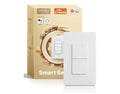MOES 2nd Generation WiFi Smart Double Light Switch - No Neutral Wire Required -
