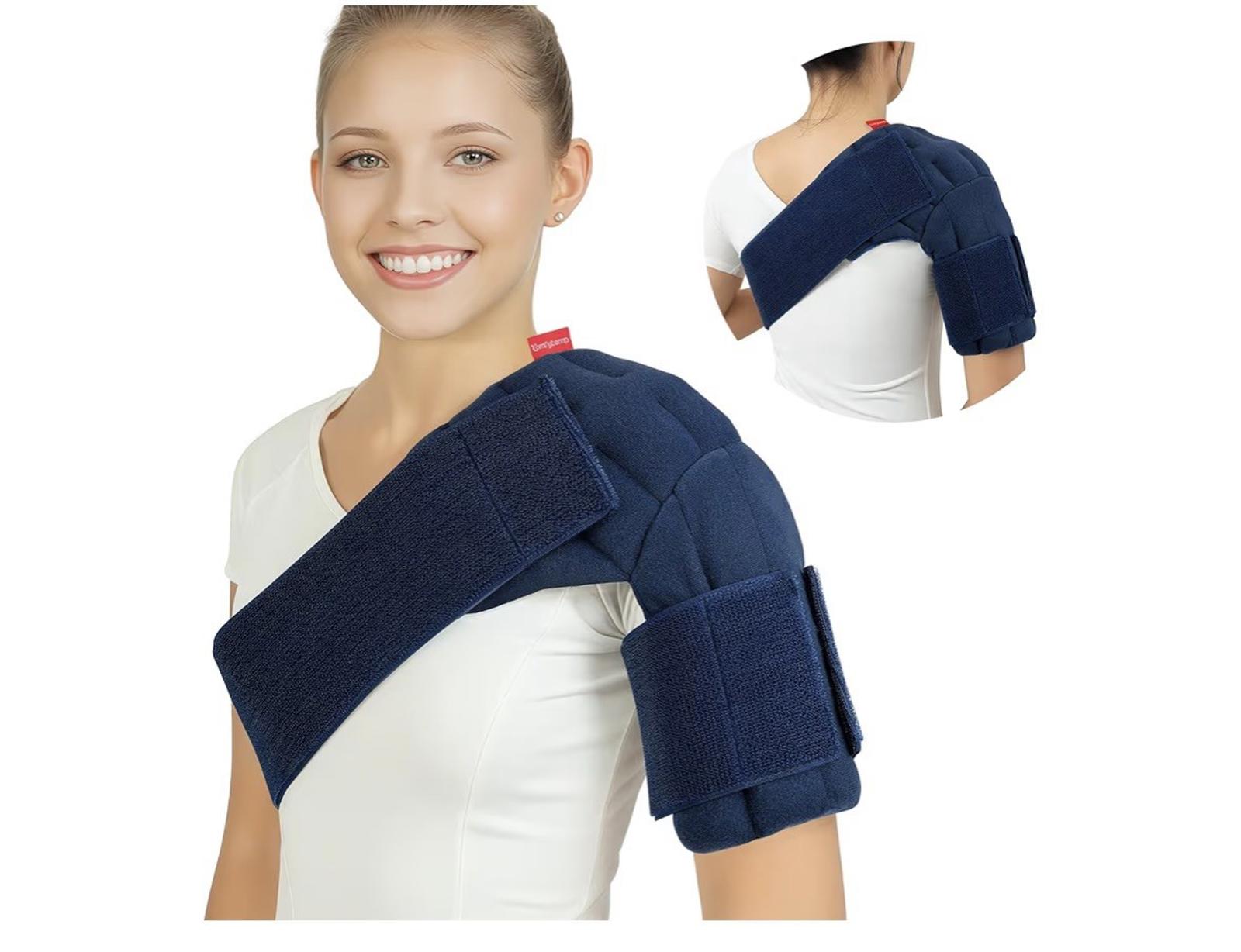 Microwavable Shoulder Heating Pad - Moist Heat Wrap for Pain Relief - XS/Small