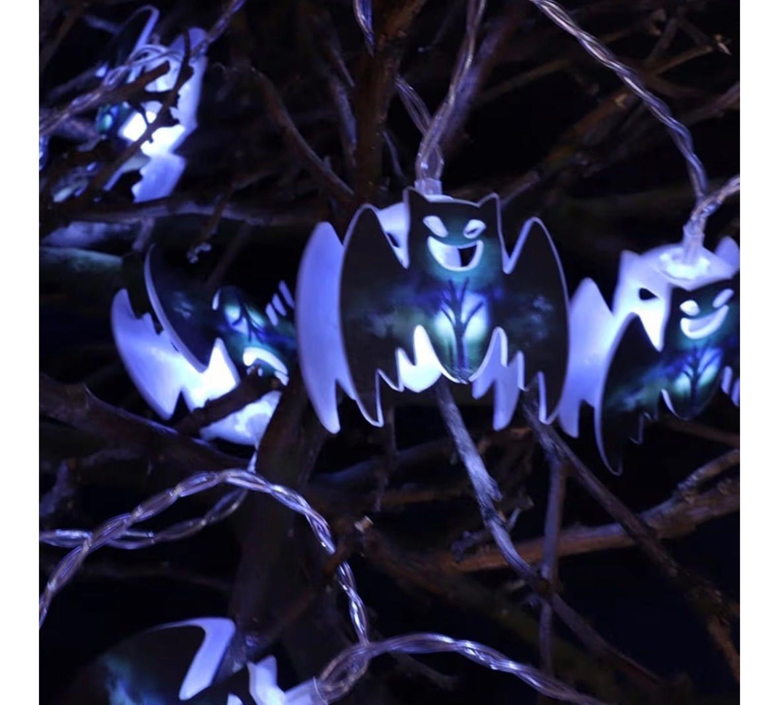 30 bats LED Halloween Lights String Easter Ghost Festival