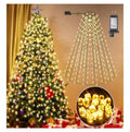 Warm White Christmas Tree Lights - 400 LED, 8 Modes, Waterproof, Timer & Memory