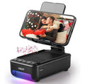 Gifts for Men Him, Cell Phone Stand with Bluetooth Speaker&Led Color Black