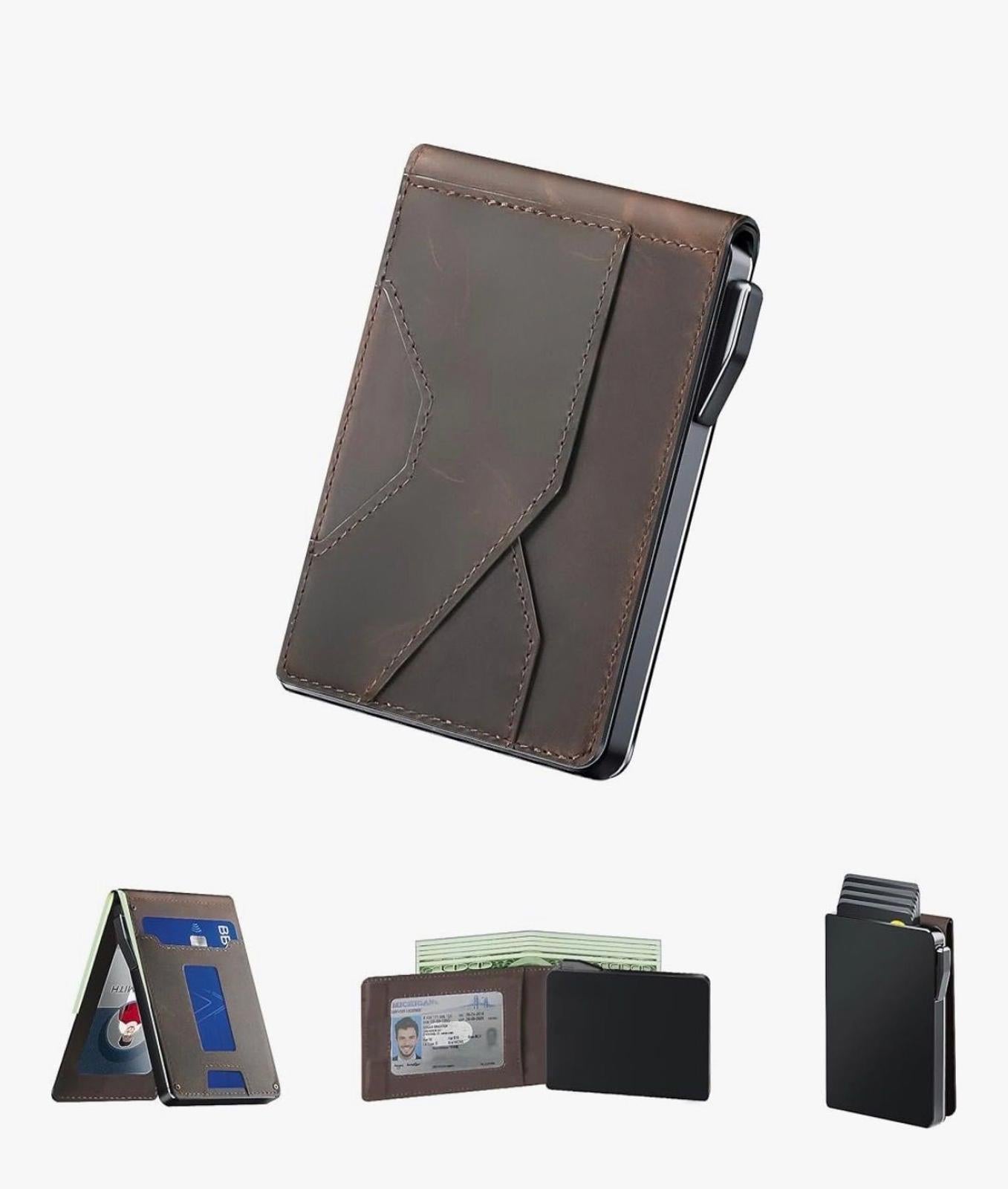 Wallet for Men - Slim Leather Mens Wallet
