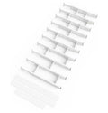 SpaceAid Bamboo Drawer Dividers with Inserts and Labels, Kitchen Adjustable