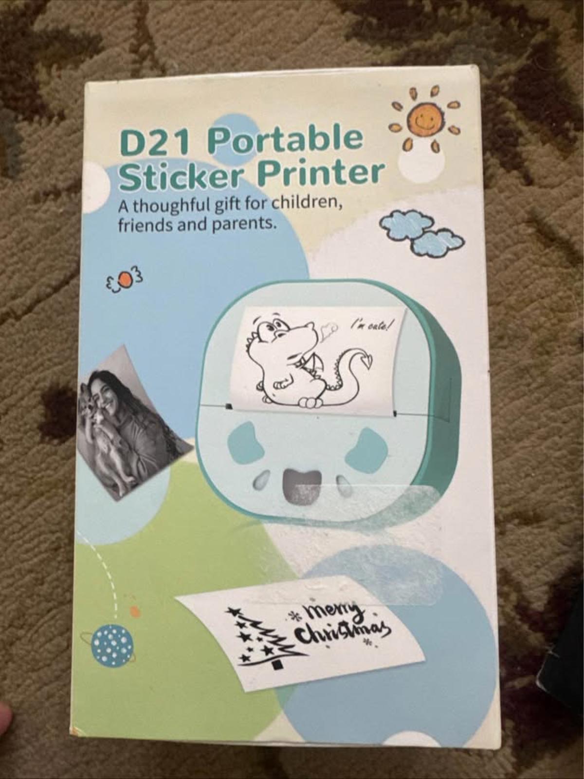 D21 Portable Sticker Printer NEW