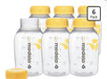 Medela Breast Milk Collection and Storage Bottles with Solid Lids - 6 Pack, 5oz