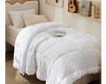 Bedsure Comforter Duvet Insert - Quilted Twin Size, All Season, White, 88 x 68