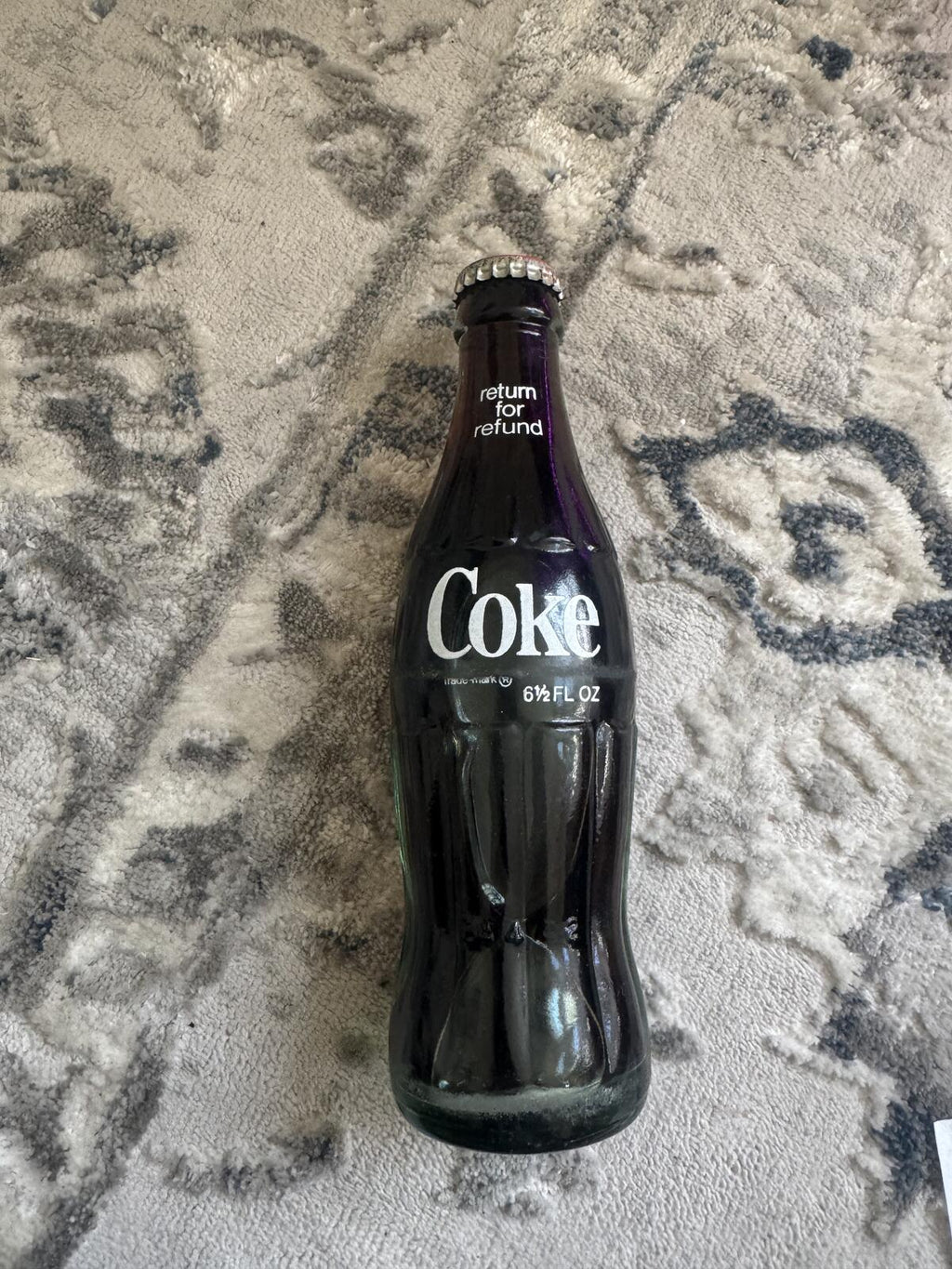 Vintage Coca-Cola Glass Bottle 6 1/2 FL OZ