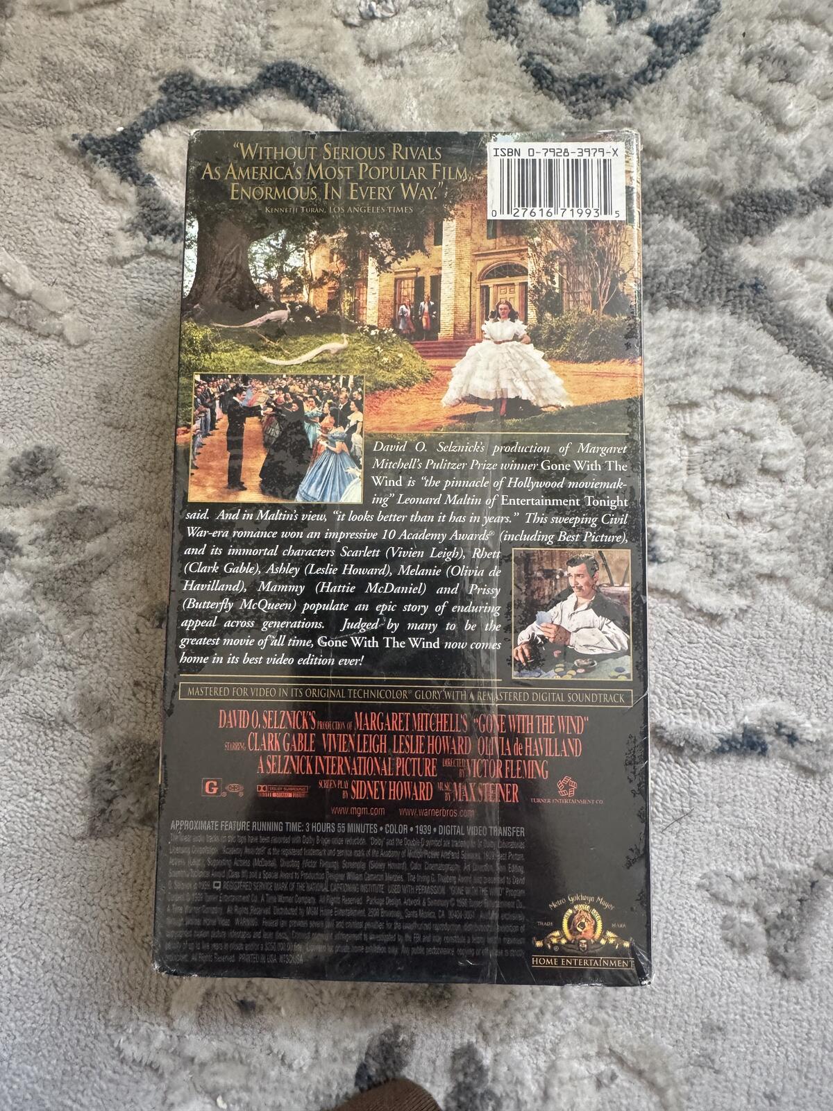 Gone with the Wind VHS Tape - Classic Movie