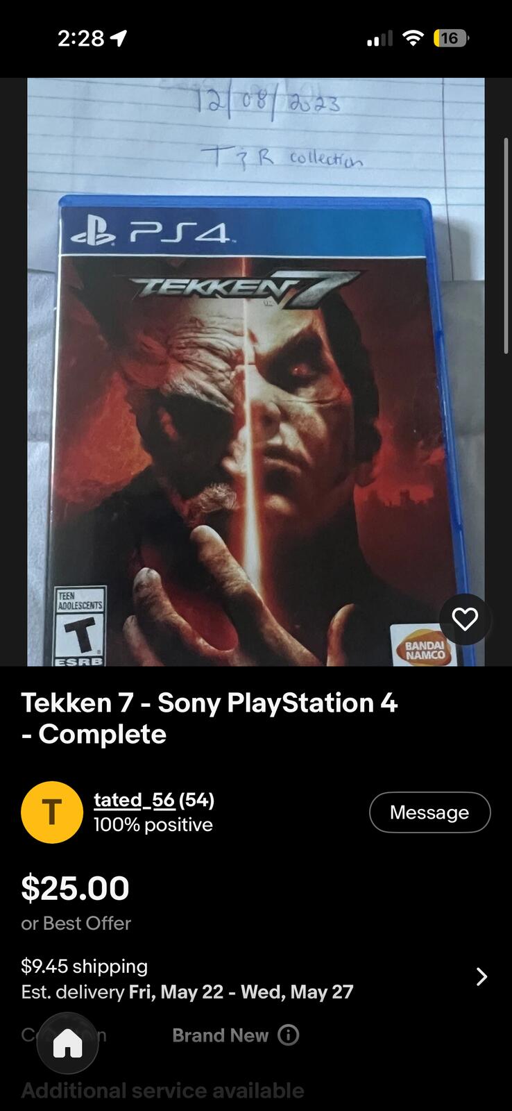 Tekken 7 - Sony PlayStation 4 - Complete