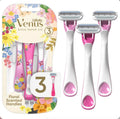 Gillette Venus Razor Blades, Floral Scented Handles, 3 Blades, Pack of 3