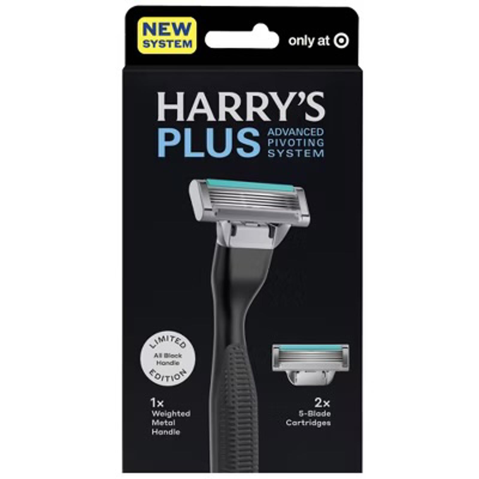 Harry's Plus Advanced Pivoting System Razor with 2 Cartridges