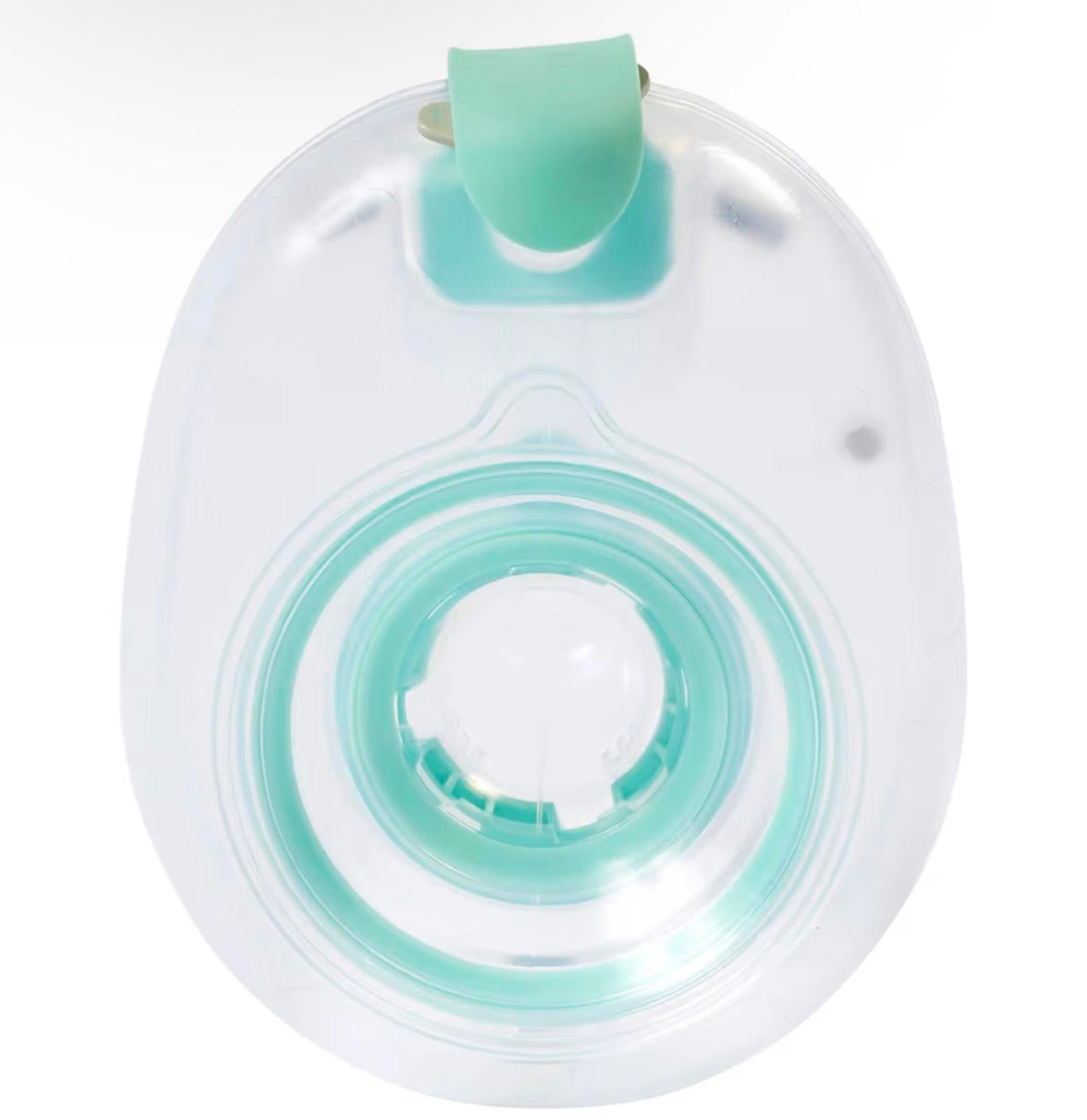 Clear Silicone Protective Cover with Mint Green Clip