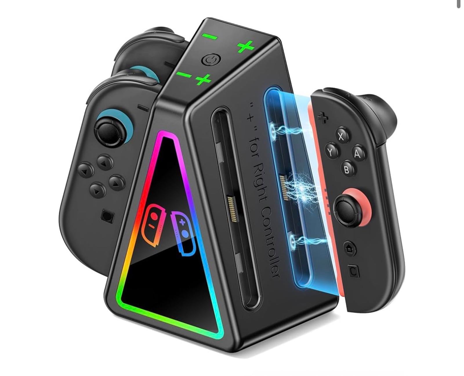 Wireless Charging Dock for Nintendo Switch Joy-Con Controllers