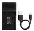 Battery Charger with USB Cable for Camera Batteries
