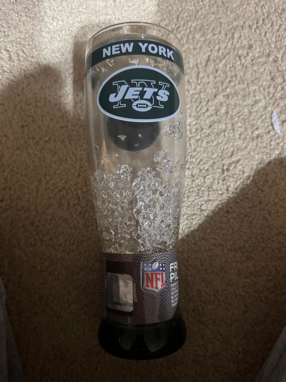 New York Jets NFL Freezer Pilsner Glass