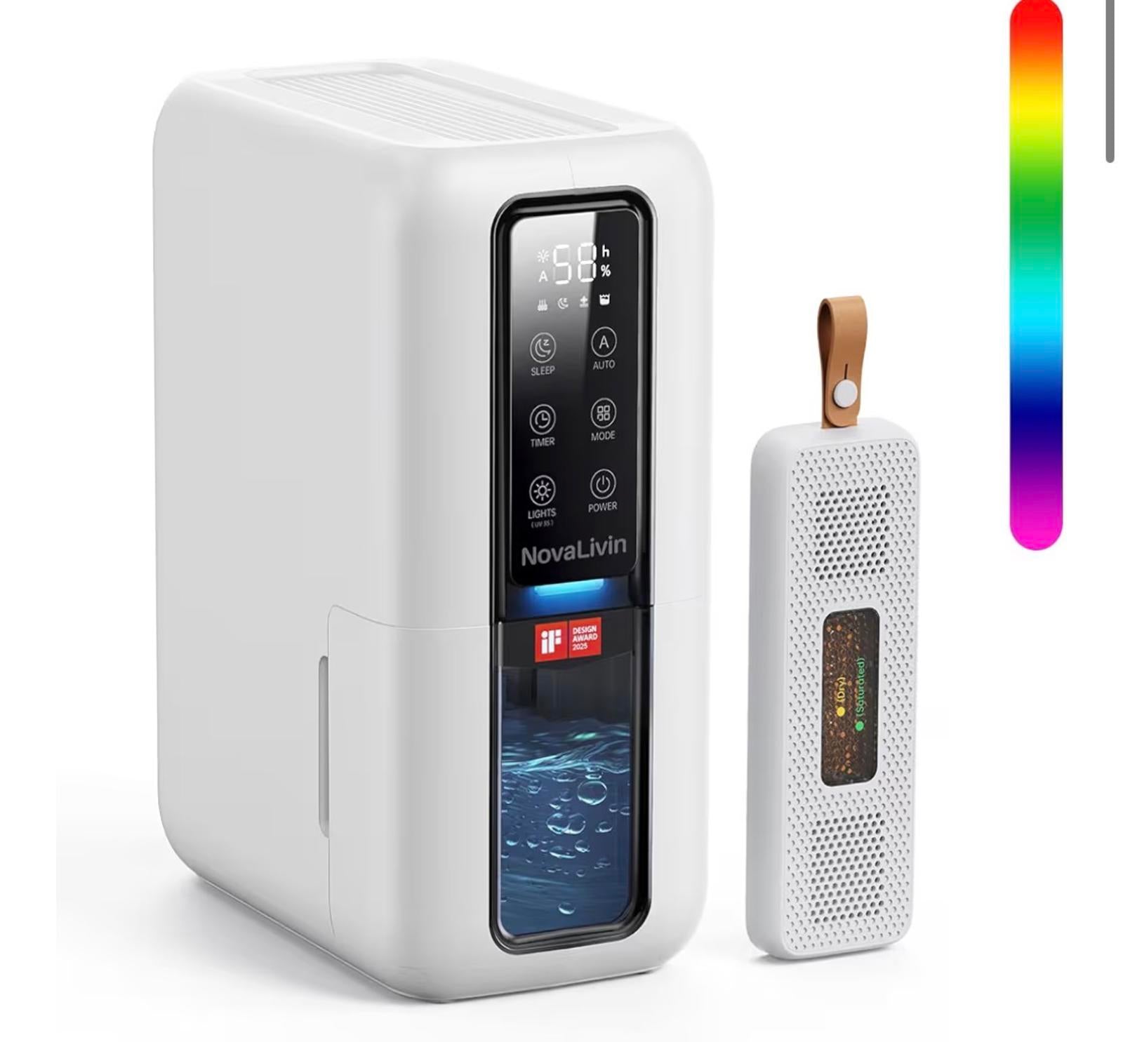 NovaLivin Portable Mini Humidifier with Air Purifier