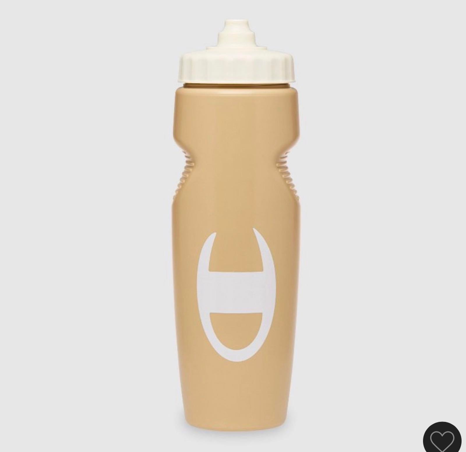 Champion Beige Water Bottle with White Cap