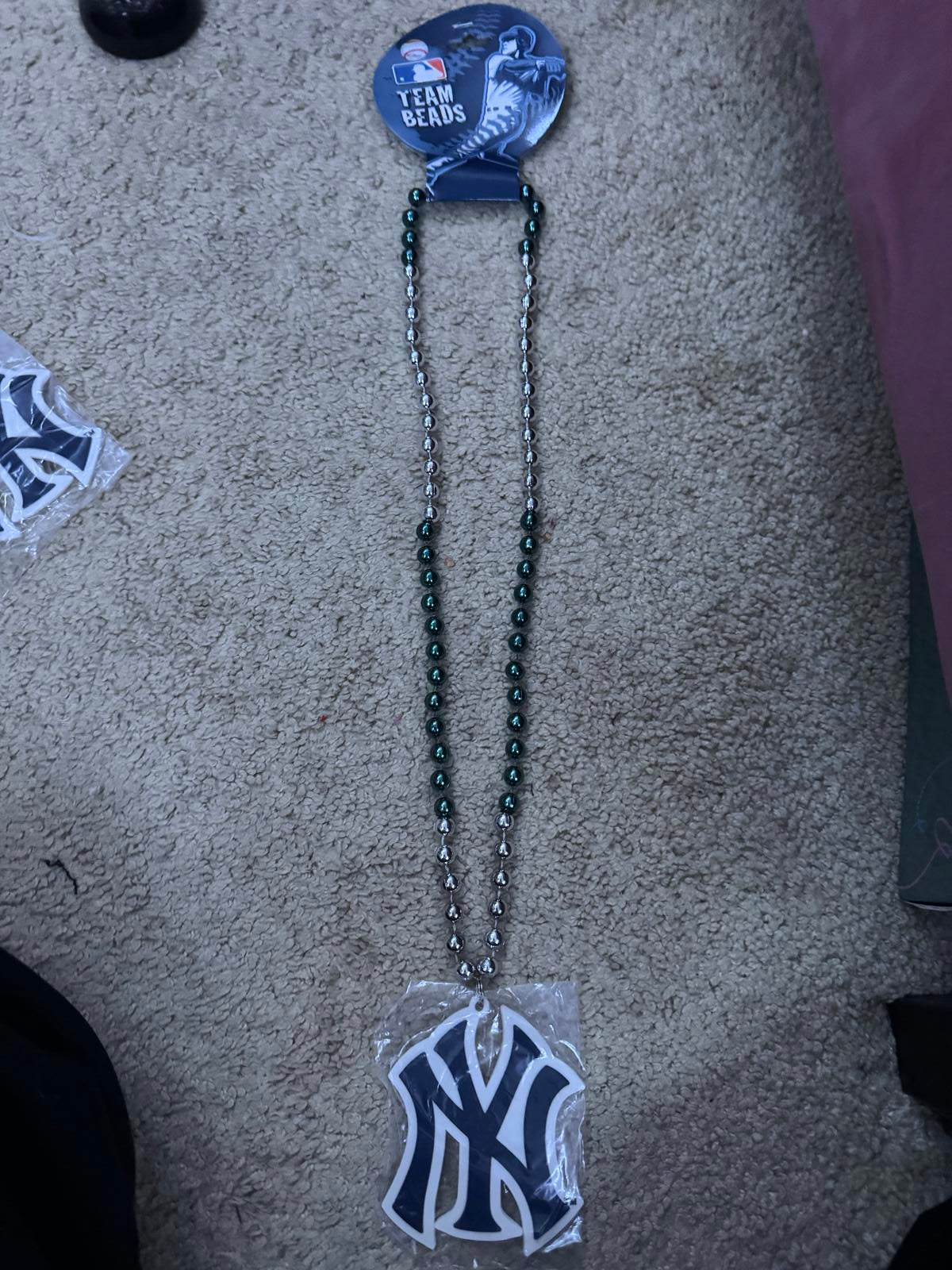 Forever Collectibles New York Yankees Team Beads Necklace