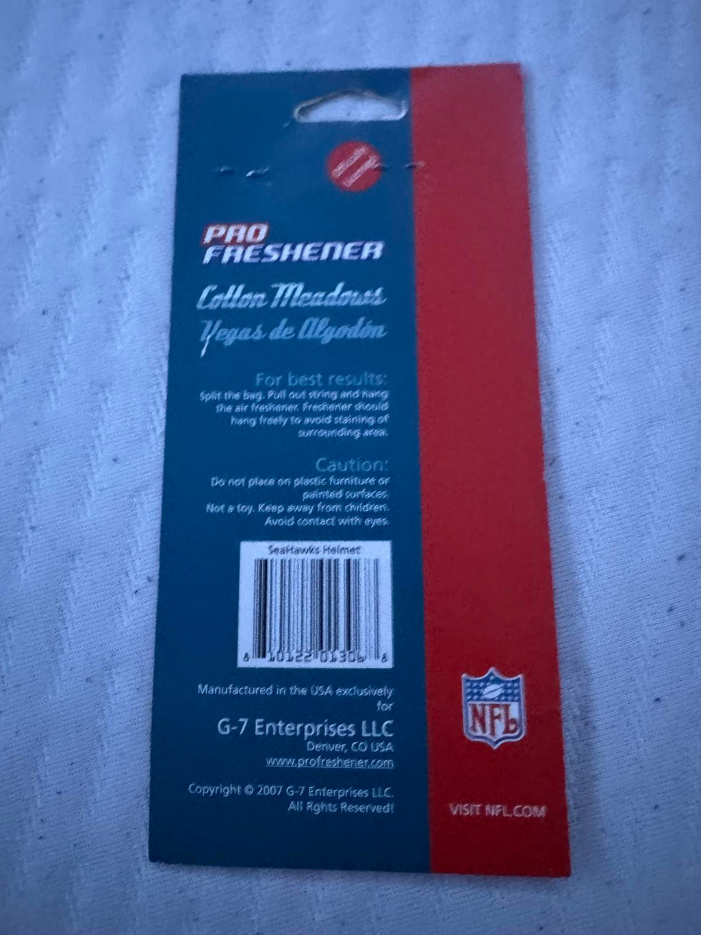 NFL Pro Freshener Seattle Seahawks Helmet Air Freshener