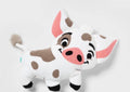 Cute Plush Pig Toy with Brown Spots