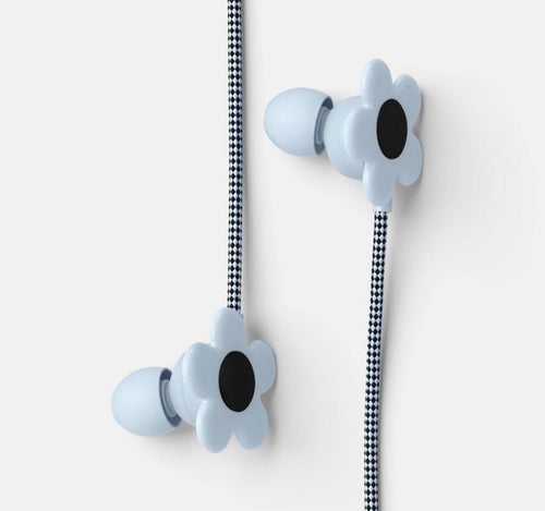 2 pack Floral Wired In-Ear Earphones with 3.5mm Jack