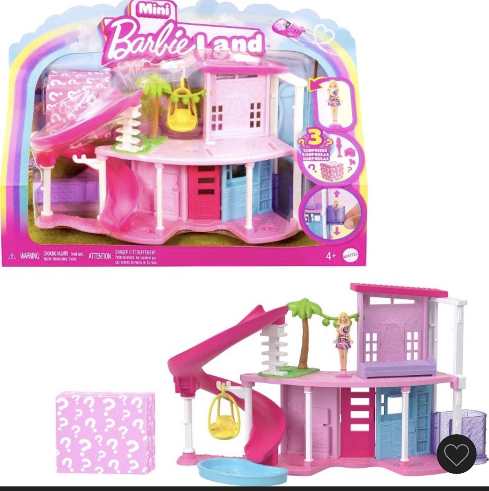 Mini Barbie Land Playset with Slide and Swing