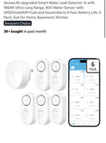 GoveeLife Upgraded Smart Water Leak Detector 6 Pack with 1804ft Ultra-Long Range