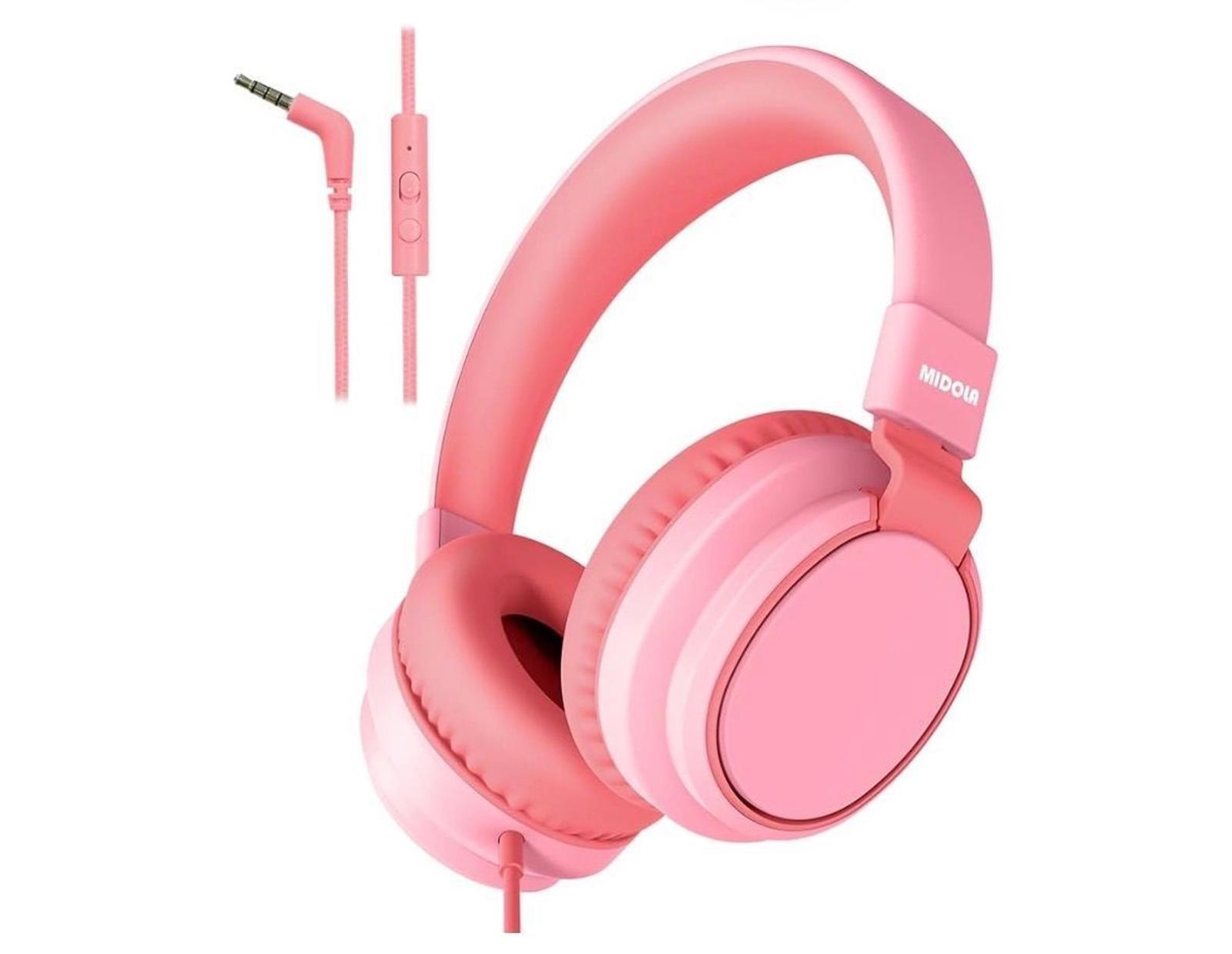 MIDOLA Kids Headphone Wired Volume Limited 85/94dB Over-Ear/On-Ear Foldable