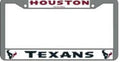 Houston Texans License Plate Frame Chrome