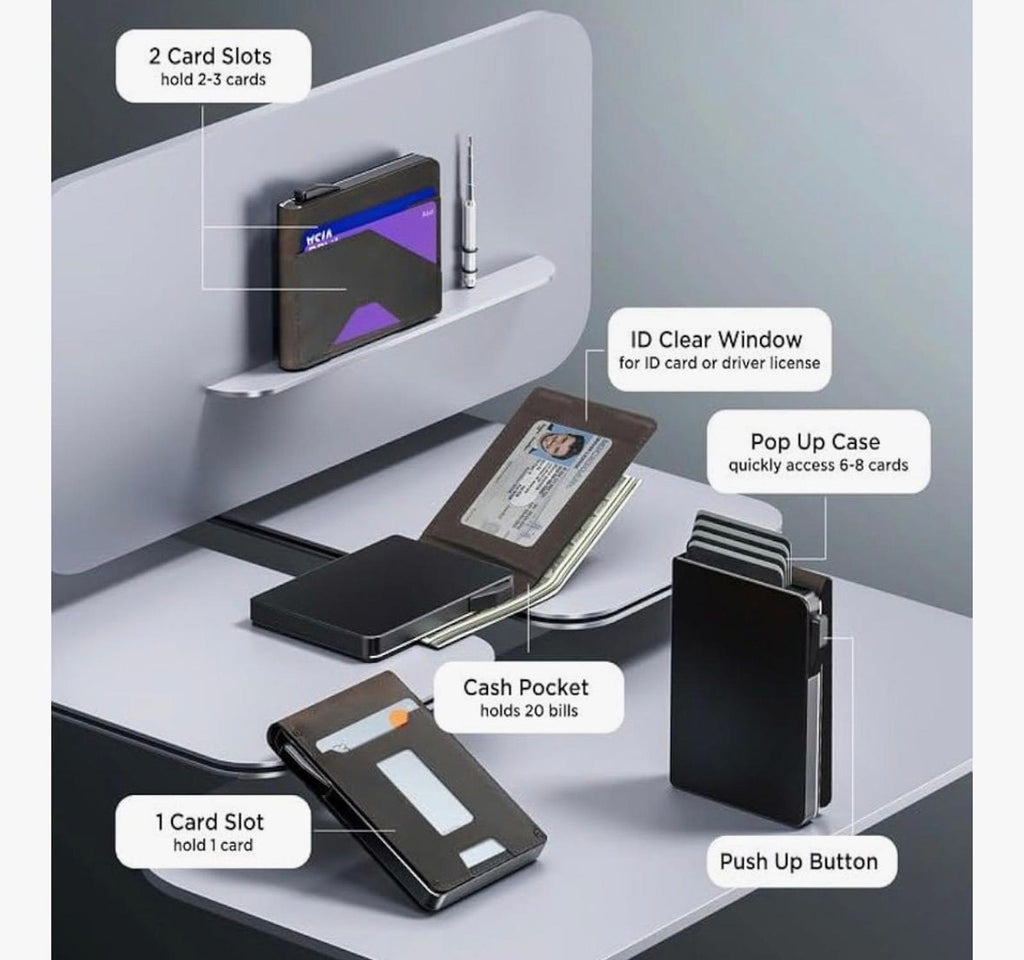 Wallet for Men - Slim Leather Mens Wallet