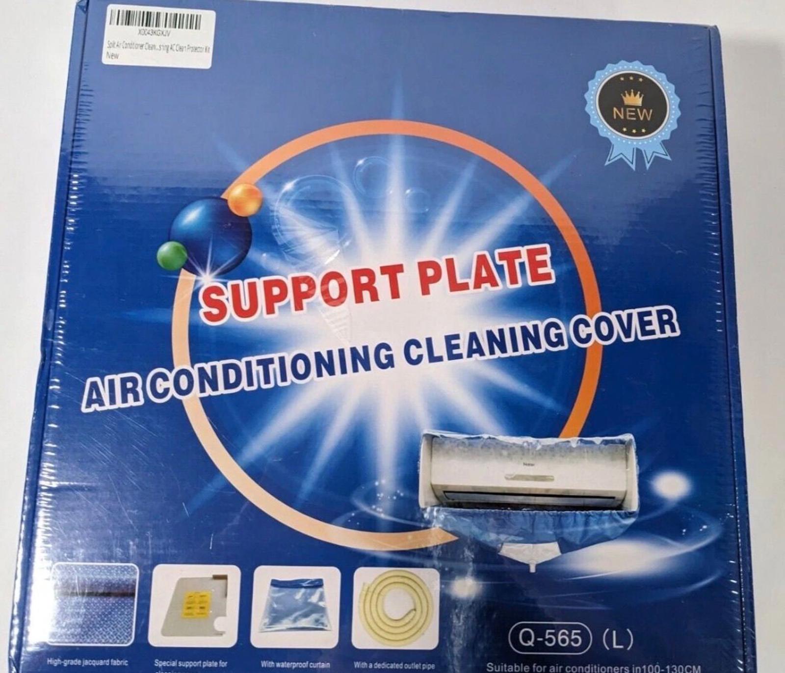 Air Conditioner Cleaning Cover Dust Washing Drain & Support Plates Split Q-565