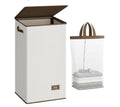 SOLEDI Clothes Hamper with Lid - 100L XL Large Laundry Basket with Removable Bag
