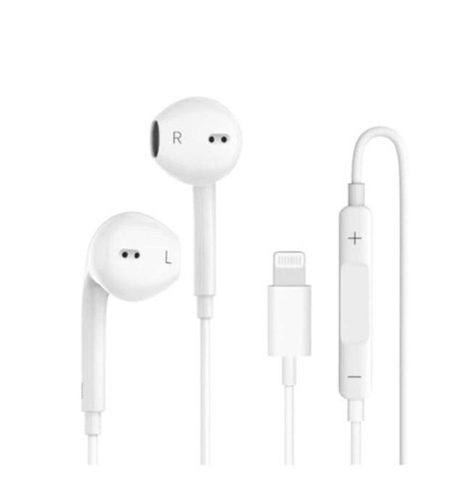 Wired Earphones for iPhone with Lightning Connector, Built-in Microphone