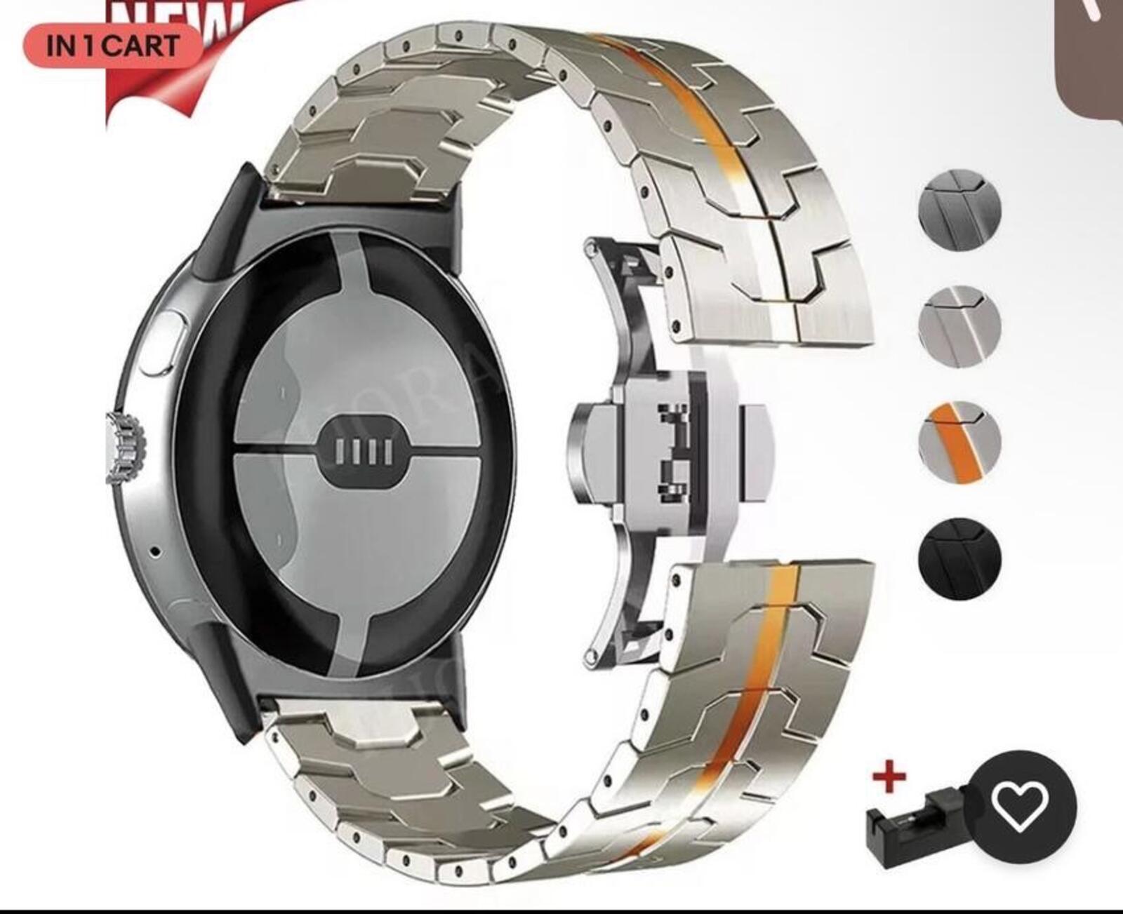 Replacement Metal Band Strap Bracelet for Google Pixel Watch 3 45mm