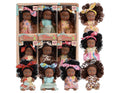 Adorable 6 Pack African Girl Dolls - Posable 4-Inch African American Dolls