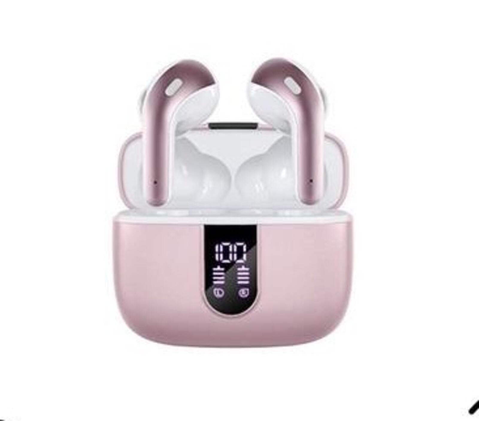 TAGRY Bluetooth Headphones True Wireless Earbuds with 60H Playback and LED Power