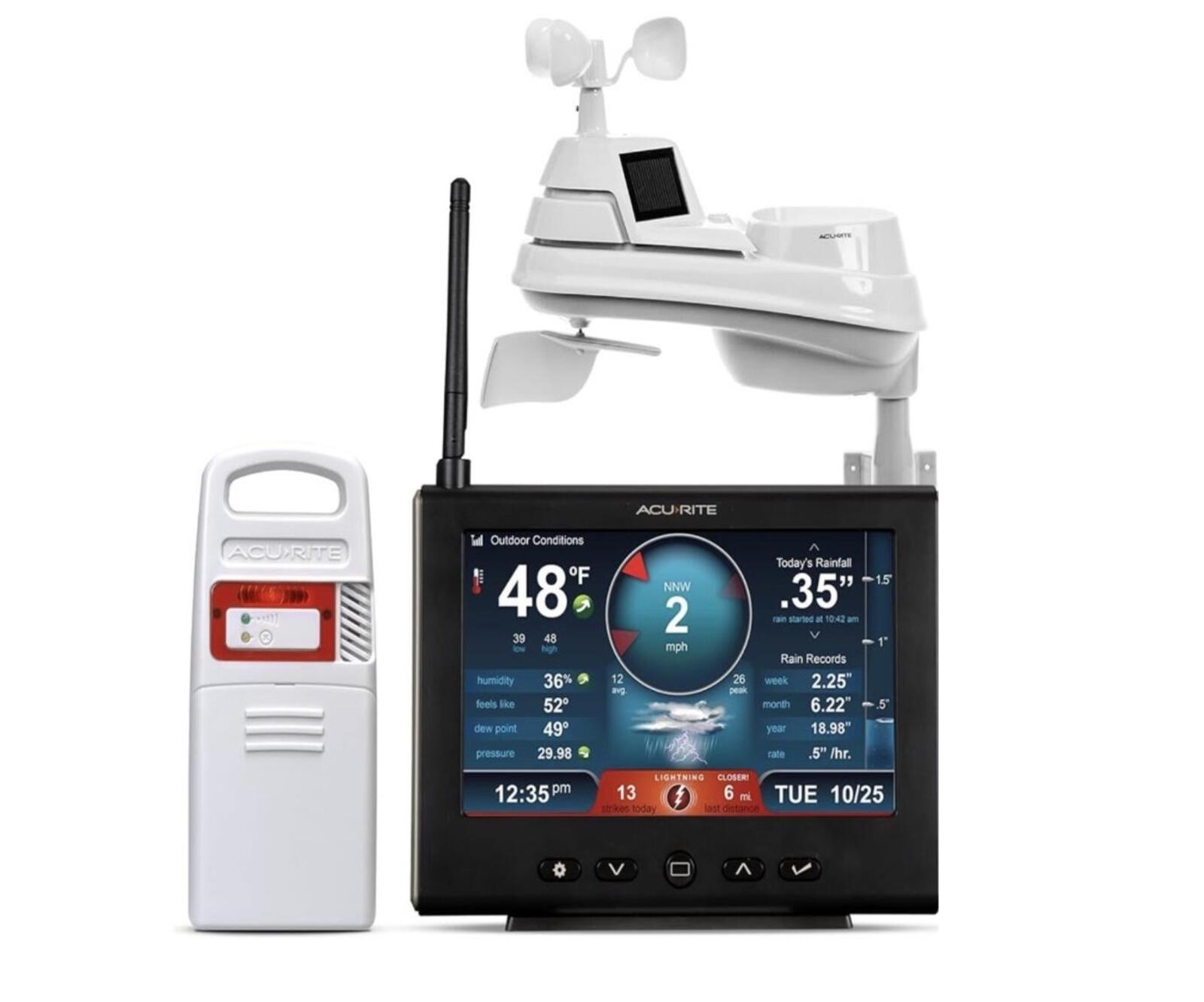 AcuRite Iris 5-in-1 Weather Station for Indoor/Outdoor Temperature, Humidity,