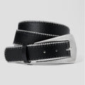 Shot Bead Edge Belt with Fashion Buckle - Wild Fable™ Black Small