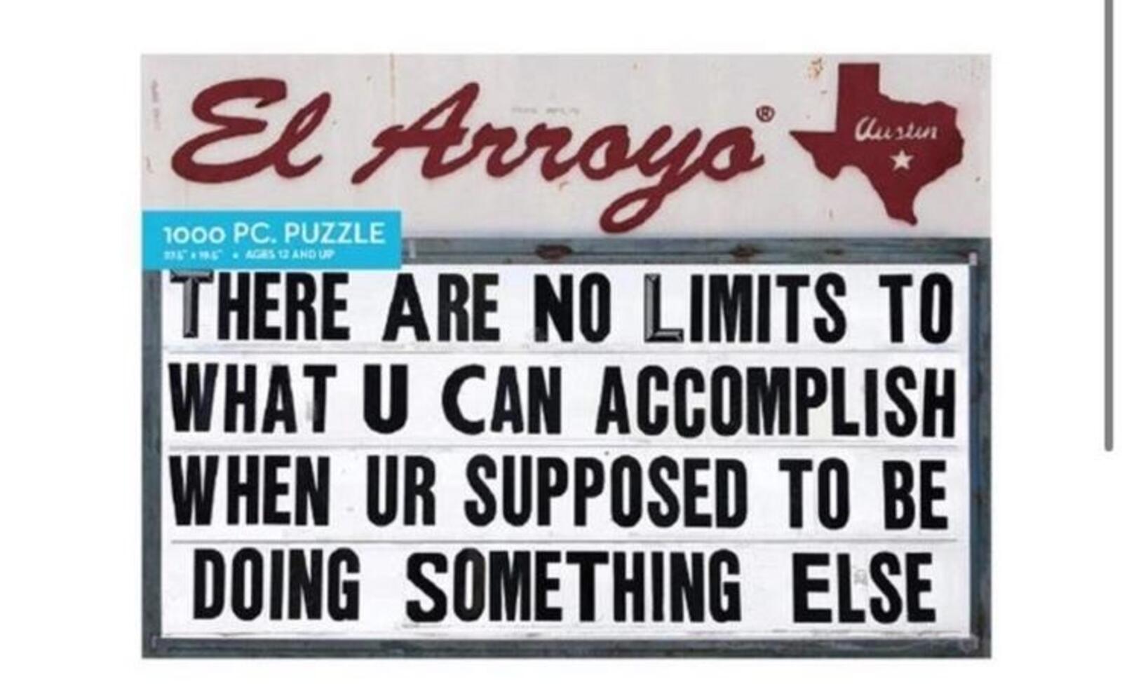 El Arroyo No Limits 1000 Piece Puzzle