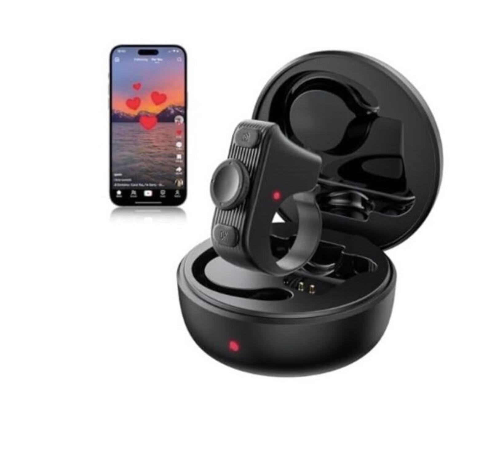 Bluetooth Remote Scrolling Ring and Camera Shutter for iPhone, Android, iPad