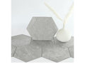 24-Sheet Hexagon Peel and Stick Floor Tile - Light Gray Faux Stone
