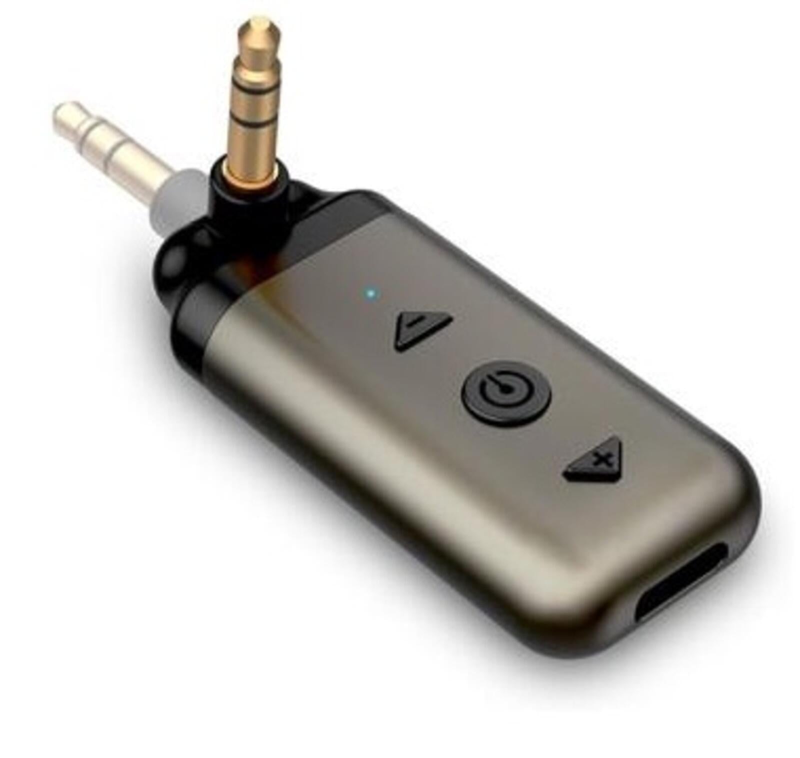 HYMALAK Bluetooth 5.4 AUX Adapter, 180° Swivel 3.5mm Jack Receiver for Car Home