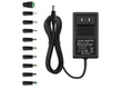 Arkare 12V Power Supply Adapter with 10 Interchangeable Tips