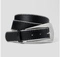 Shot Bead Edge Belt with Fashion Buckle - Wild Fable™ Black XX LARGE