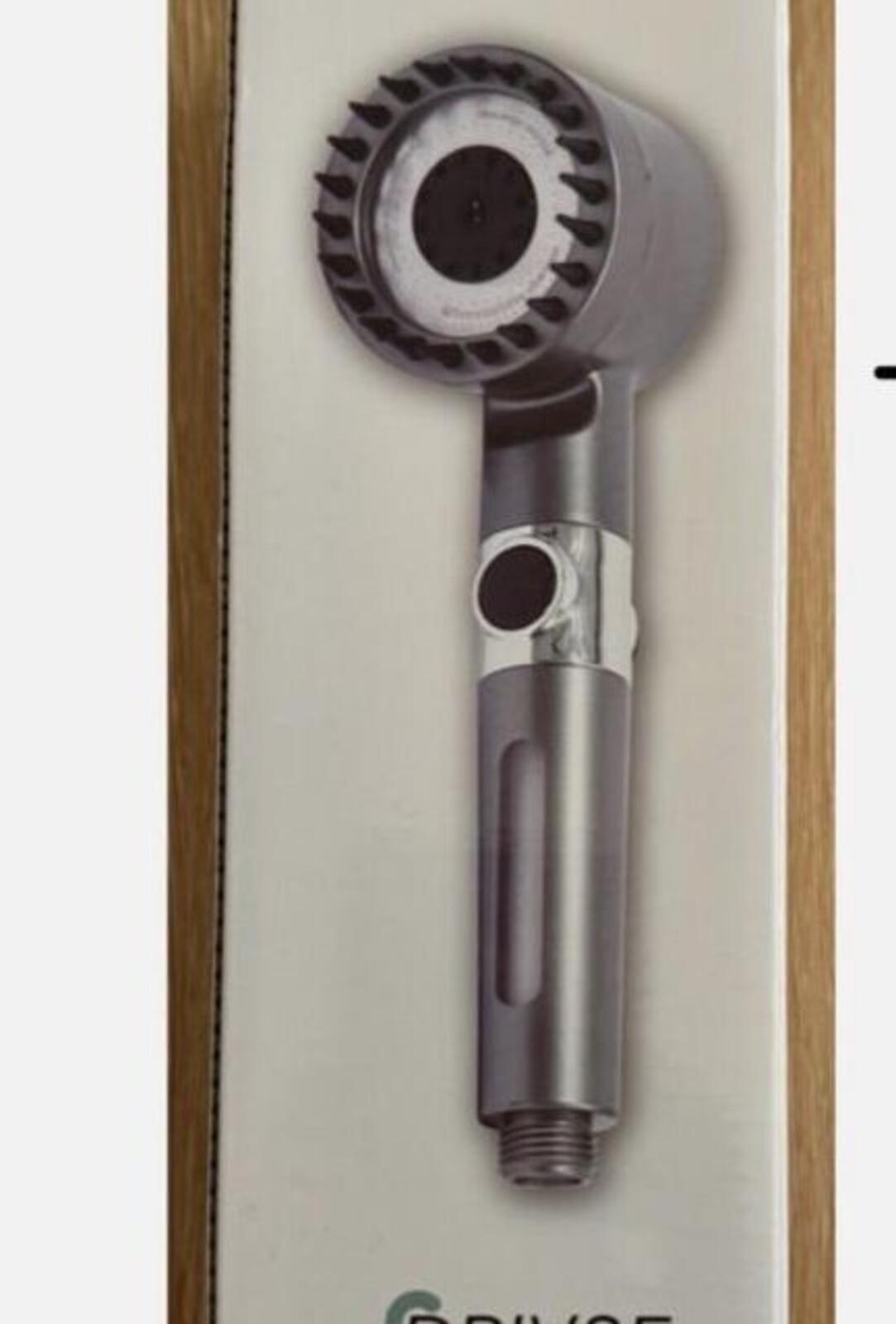 NIB Iondrops Filtered Shower Head with 1 Filter - Restore Skin & Hair Luster