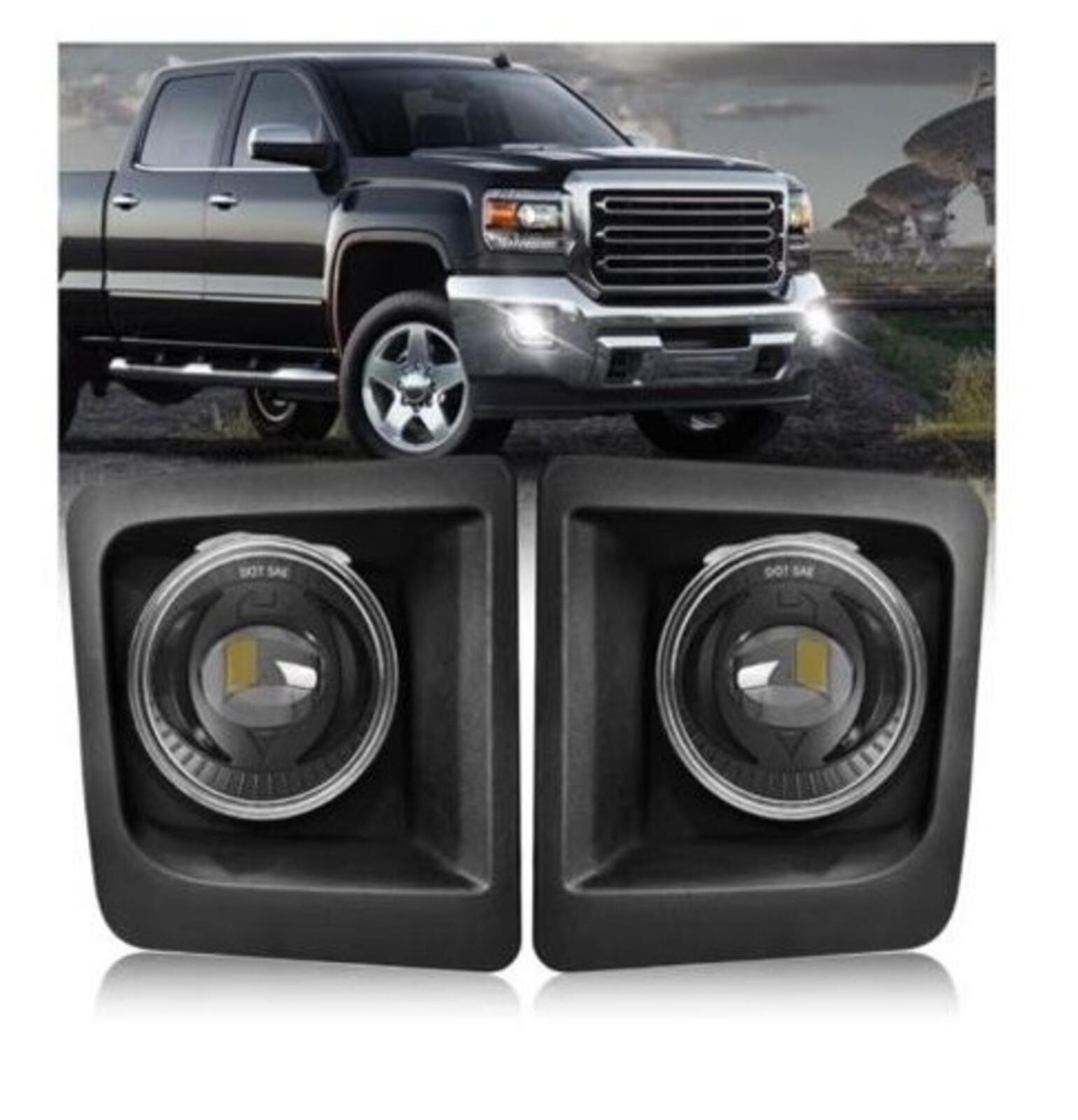 LED Fog Lights Compatible with 2014-2015 GMC Sierra 1500