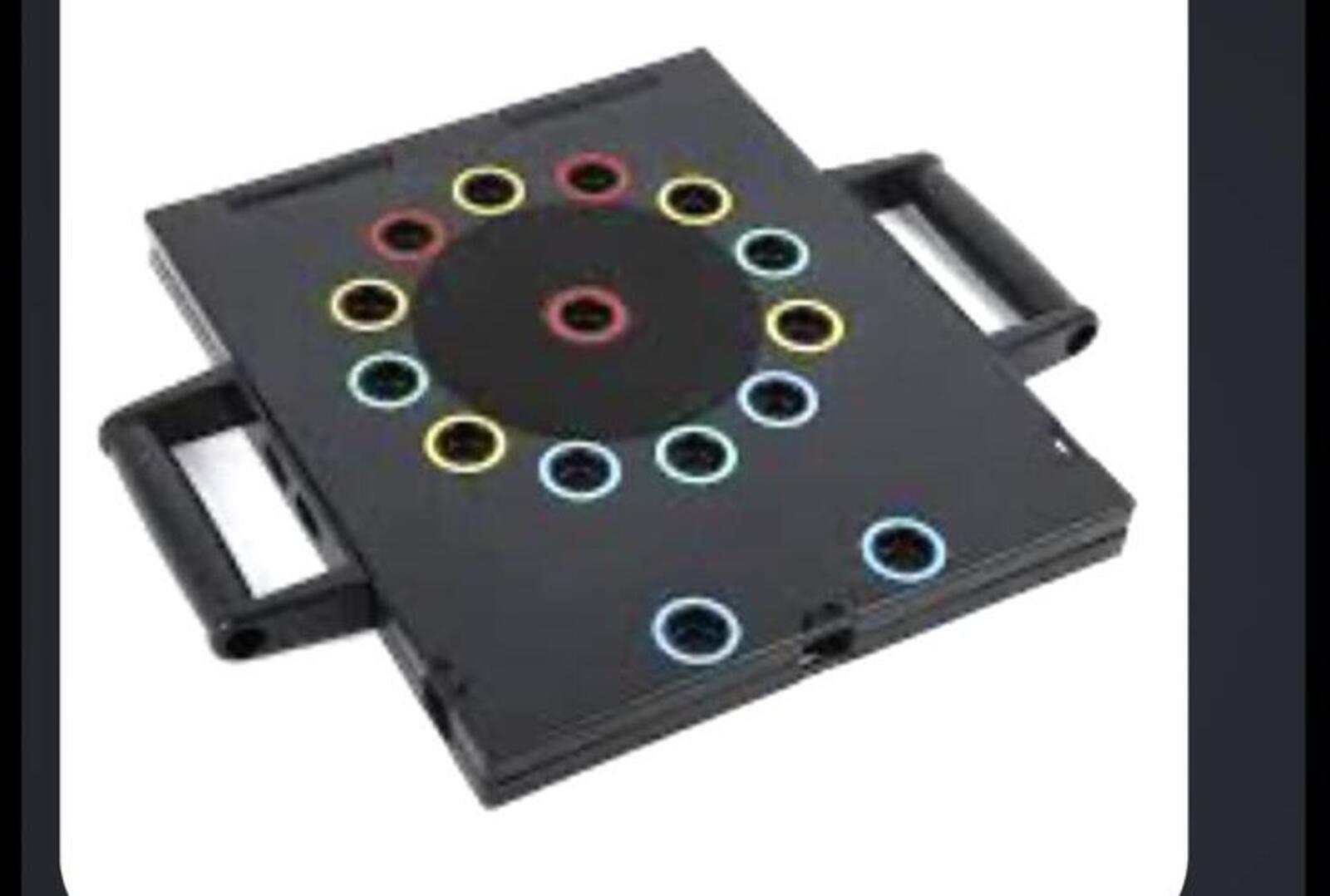 Portable Multi-Function Push-Up Board with Color-Coded Positions