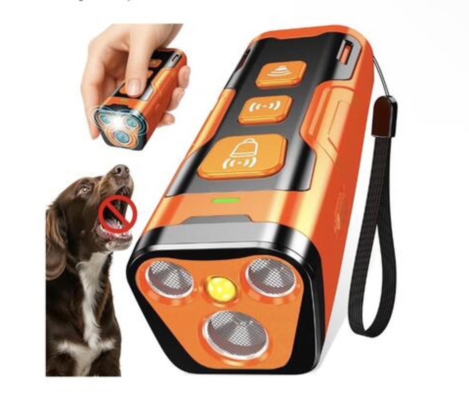 YUYQA Dog Bark Deterrent Device with 1340m Caffeine Plus - Orange