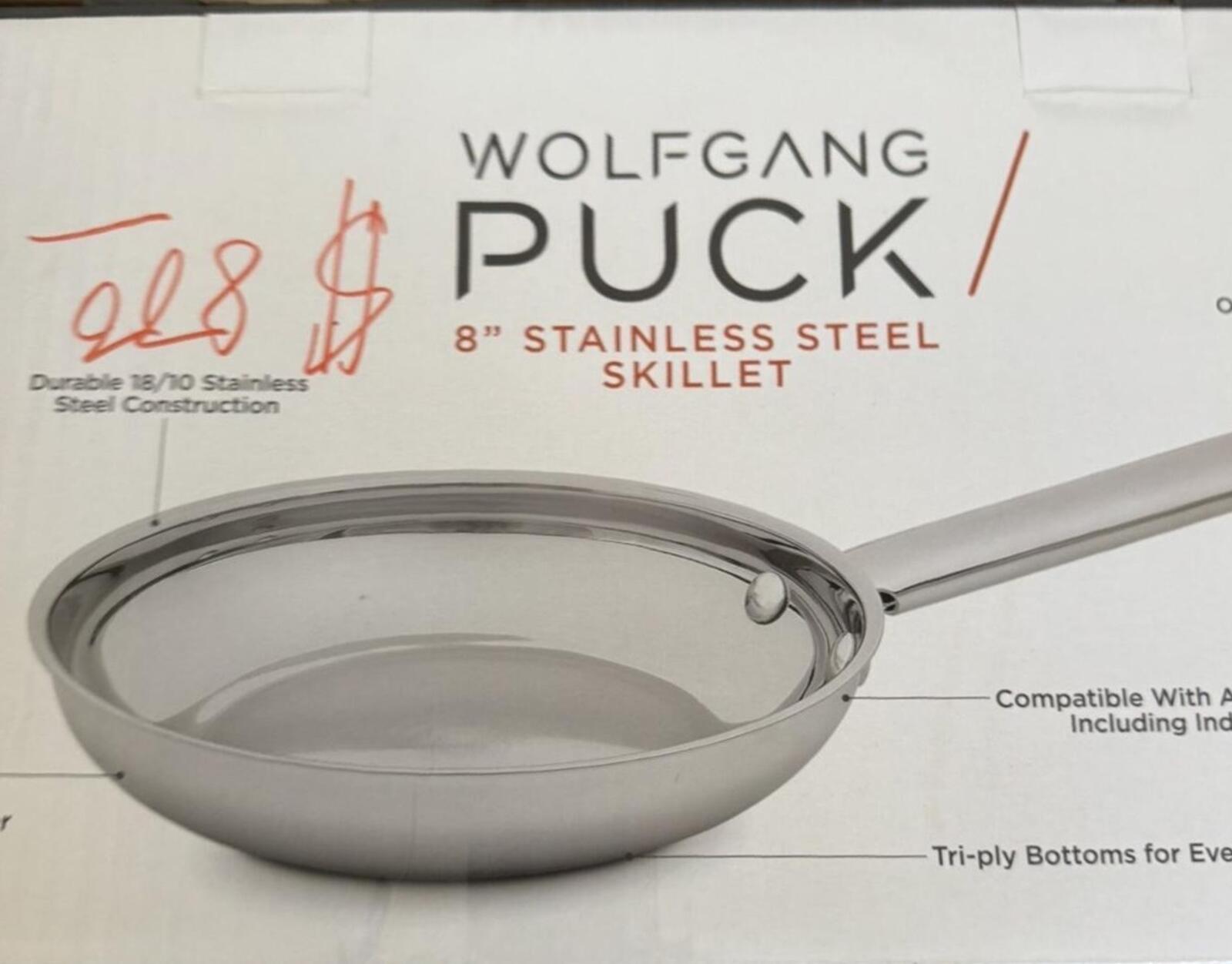 Wolfgang Puck 8" Stainless Steel Skillet