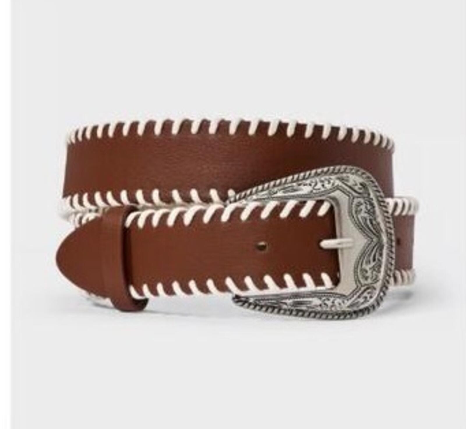 Western Belt - Wild Fable Brown S : Adjustable Strap, Buckle Closure, Solid